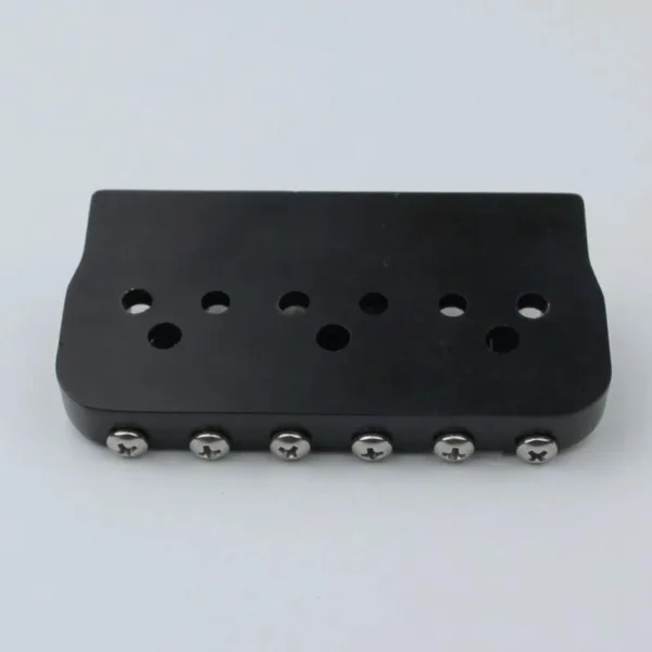 Black 6 and 7 String Electric Guitar Bridge - Image 3