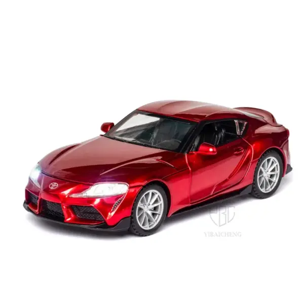 Toyota GR Supra Diecast Car Model with Lights - Image 2