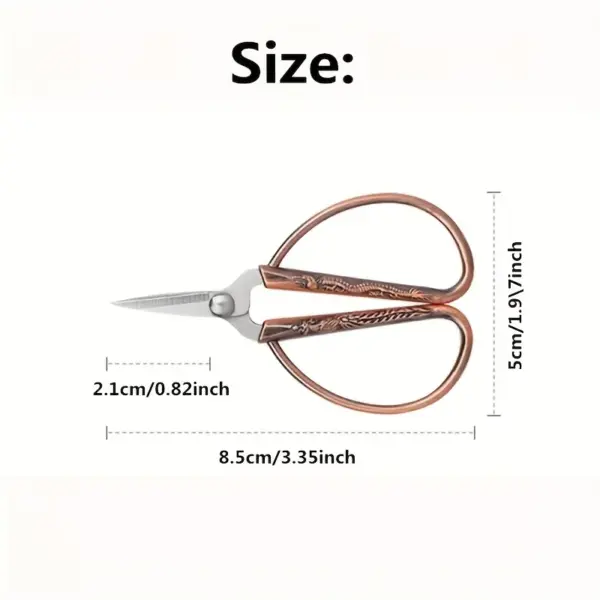 Vintage Stainless Steel Tailor Sewing Scissors - Image 5