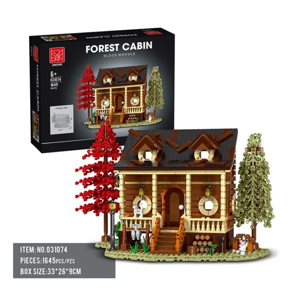 1645pcs Modular Forest Cabin Building Blocks - Image 6