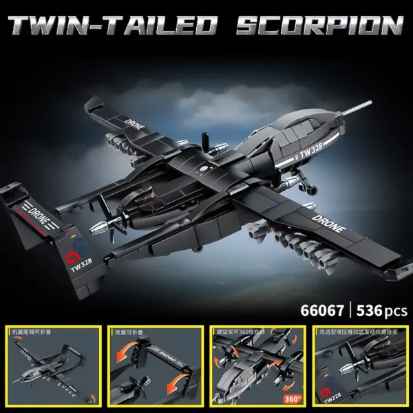 Double Tailed Scorpion Drone Building Blocks - Image 3