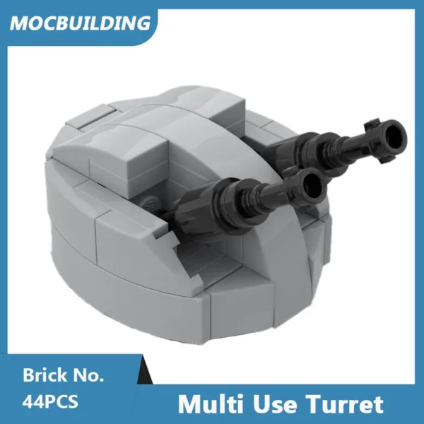 Military Multi-Use Turret Building Blocks Set