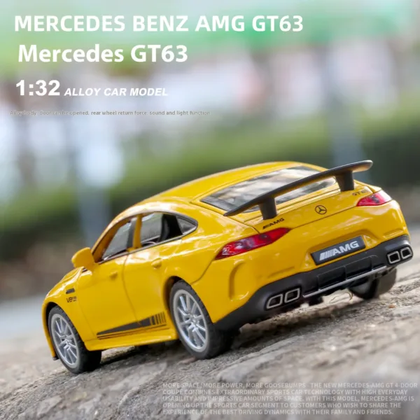 1:32 Mercedes Benz AMG GT63 Diecast Model - Image 5