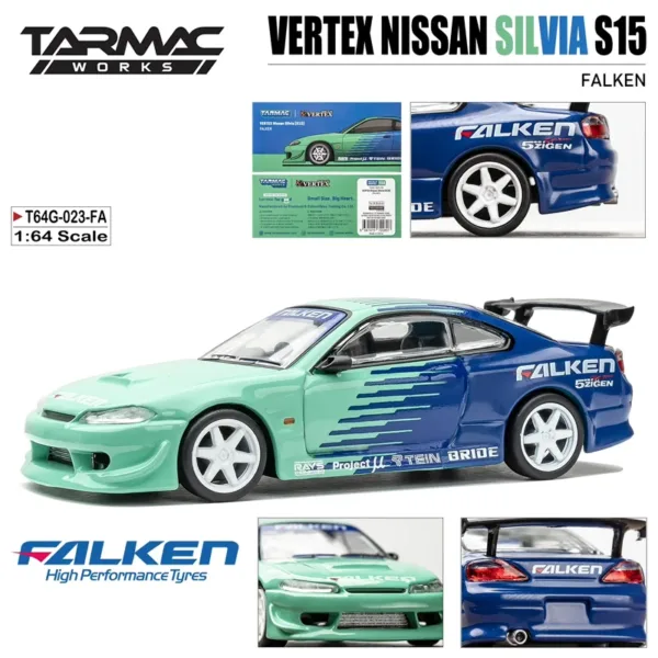 1/64 Scale Nissan Silvia S15 Diecast Model - Image 2