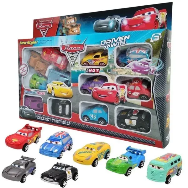 12pcs Disney Cars Diecast Toy Car Set