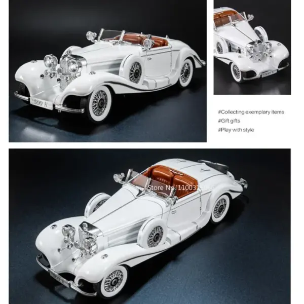 1:18 Alloy Diecast Vintage Car Model with Sound - Image 6