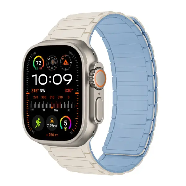 Silicone Magnetic Strap for Apple Watch 49mm 45mm - Image 11