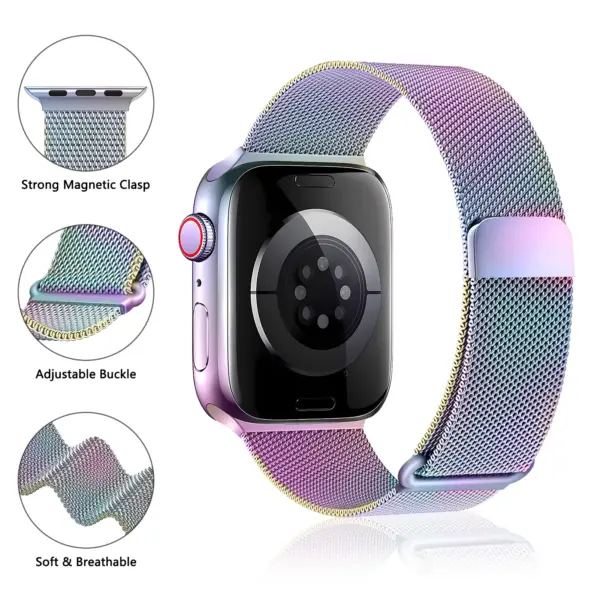 Milanese Magnetic Loop Strap for Apple Watch - Image 3