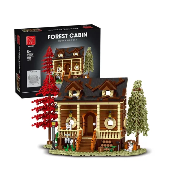 1645pcs Modular Forest Cabin Building Blocks - Image 5