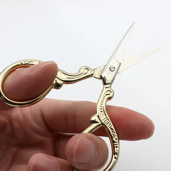 Vintage Stainless Steel Sewing Scissors 9.5 Inch - Image 3