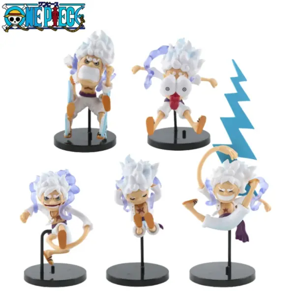 Set of 5 One Piece Luffy Anime Figures - Image 4