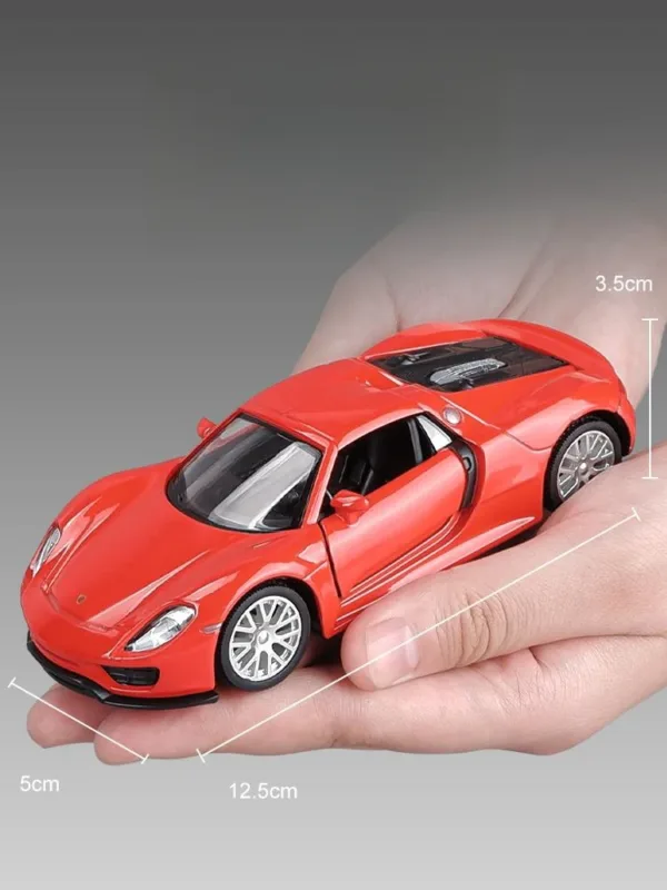 1/36 Scale Porsche 918 Spyder Toy Car - Image 5