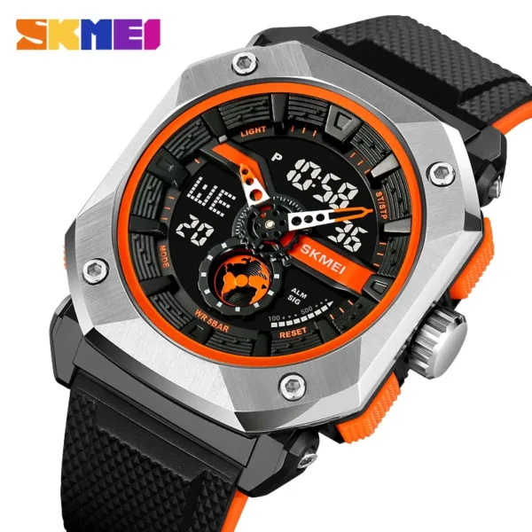 Digital Sport Watch with LED Display 5Bar - Image 2