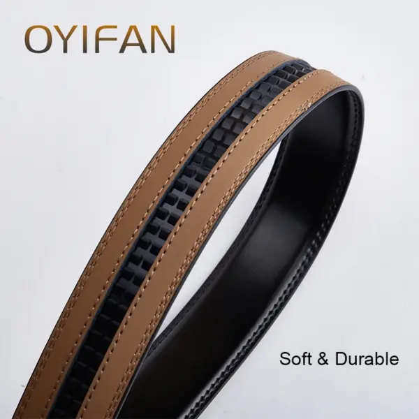 Men's Genuine Leather Automatic Buckle Belt - Image 6