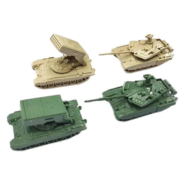 4-Piece 1:144 Scale Tank and Rocket Set - Image 5