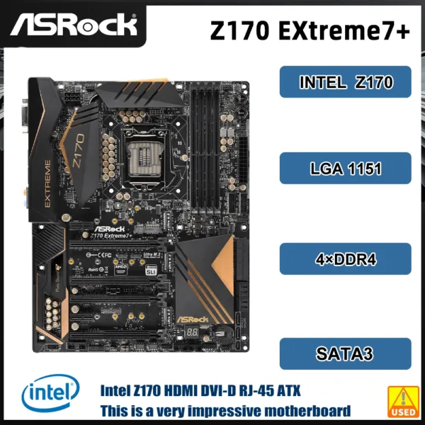 ASRock Z170 Extreme7+ Motherboard LGA 1151 ATX - Image 2