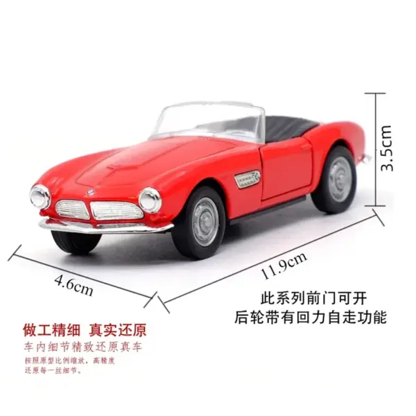 WELLY 1:36 Scale 1956 BMW 507 Toy Car - Image 2