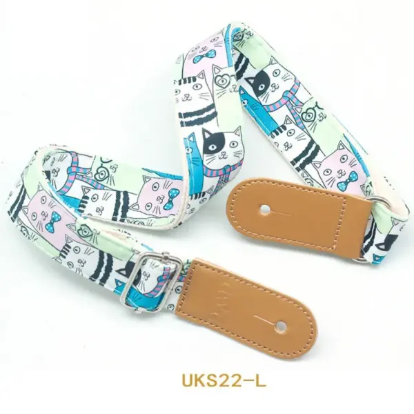 Adjustable Cartoon Cotton Ukulele Guitar Strap - Image 5