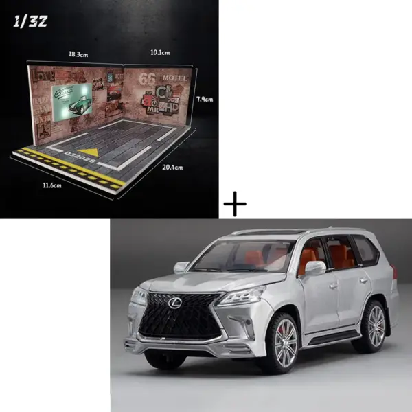 1:32 LX570 Alloy Off-road SUV Model Car - Image 11