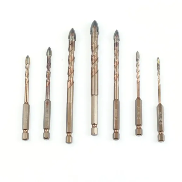 Carbide Tile Drill Bit Set 3-12mm - Image 2