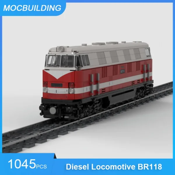 MOC Building Blocks Diesel Locomotive Set - Image 5