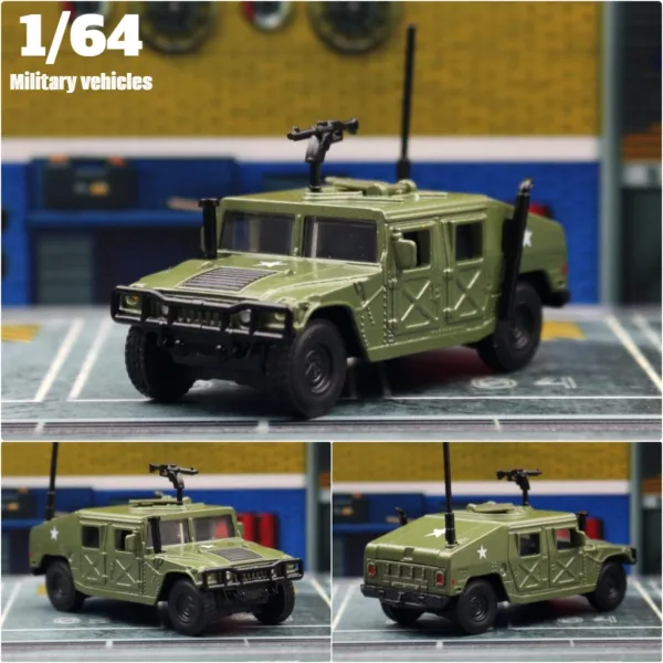 1/64 Scale Hummer H1 Military Model Car