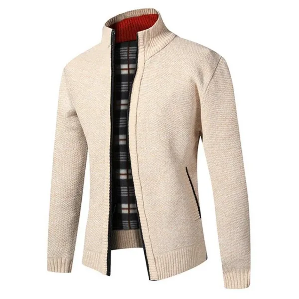 Men's Cozy Thick Fleece Cardigan Jacket - Image 4