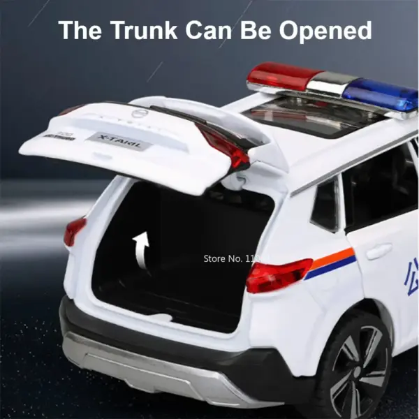 1:32 Scale X-TRAIL Police Car Model Toy - Image 6