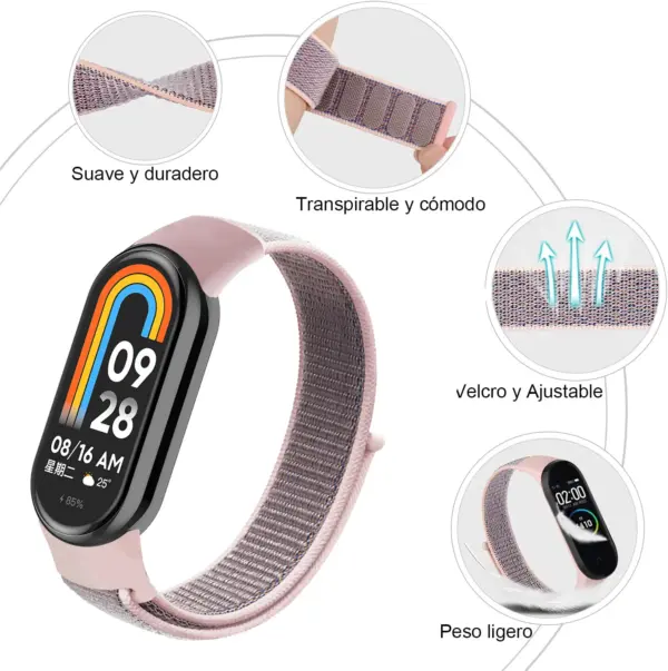 Nylon Loop Strap for Xiaomi Mi Band 8 - Image 2