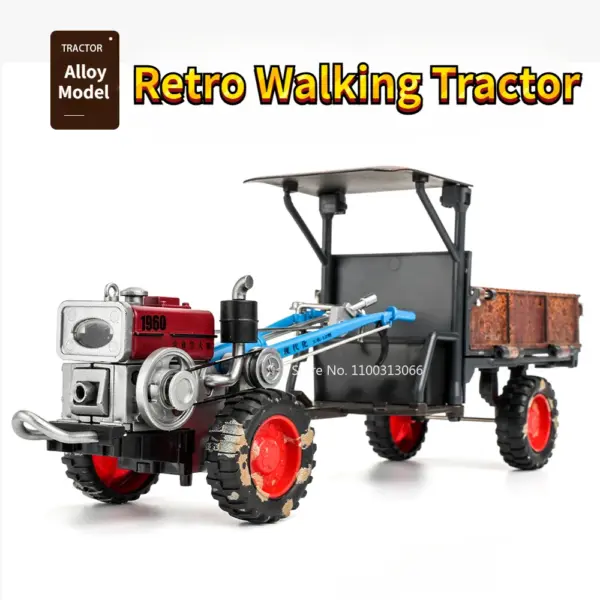 Vintage Alloy Walking Tractor Model Toy