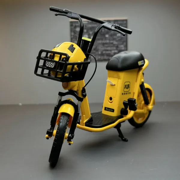 1:32 Scale Diecast Electric Bicycle Model Toy - Image 2