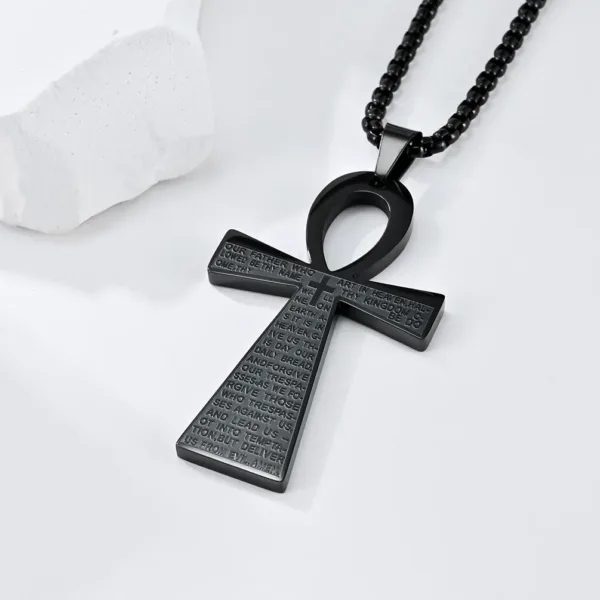 Punk Red Cross Templar Pendant Necklace - Image 39