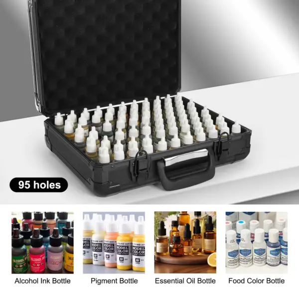 95 Holes Paint Bottle Storage Suitcase - Image 2