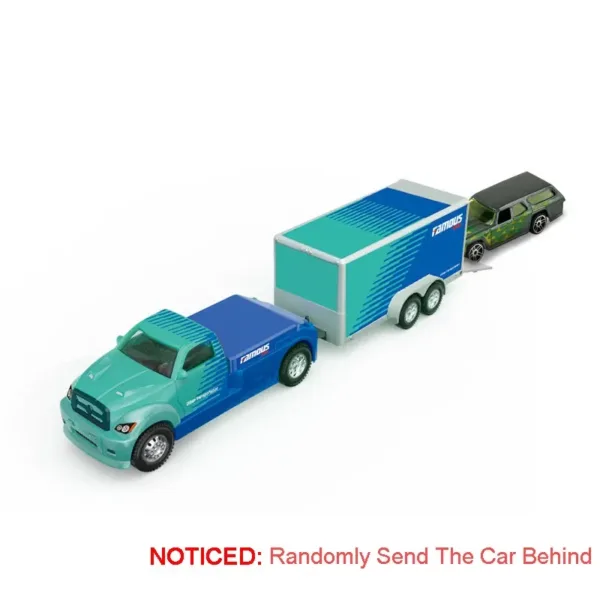 1:64 Alloy Container Trailer Model Toy Car - Image 22