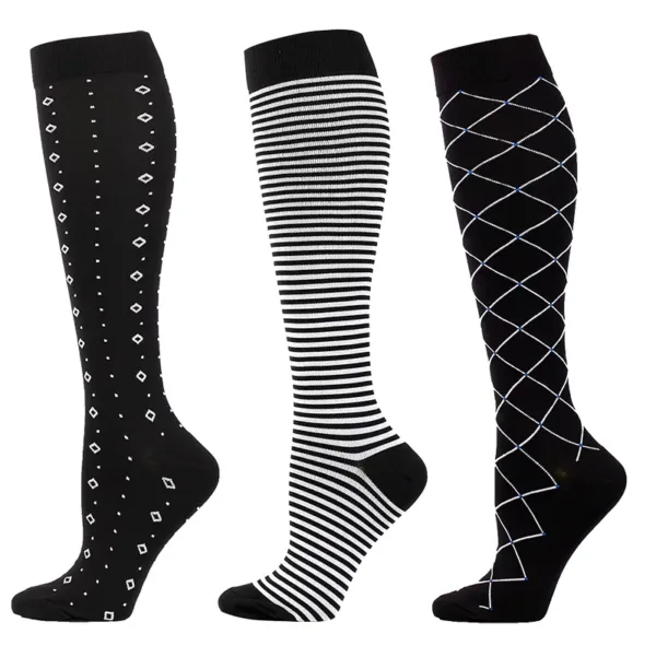 3 Pairs Compression Socks for Men and Women - Image 30