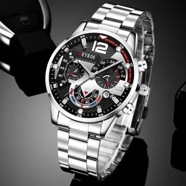 Luxury Stainless Steel Quartz Men's Watch