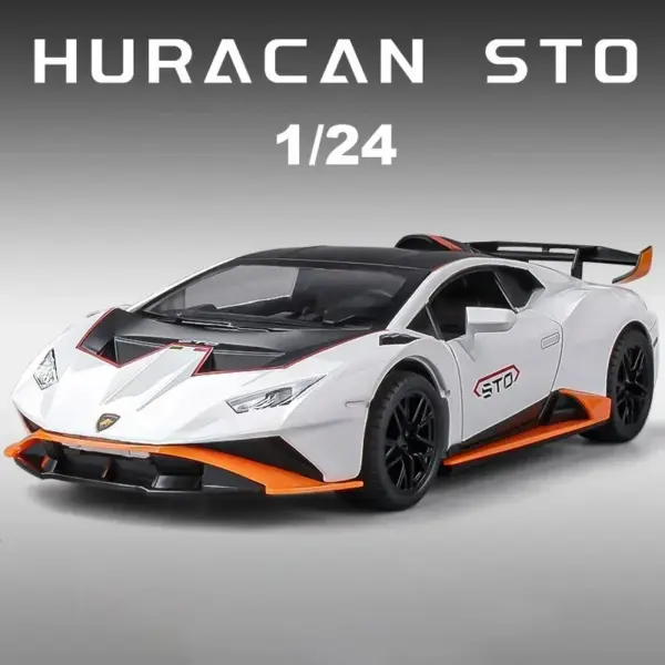 1:24 Lamborghini Huracan STO Diecast Model Car - Image 4