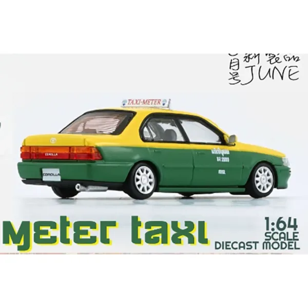 1:64 Toyota Corolla 1996 Thai Taxi Model - Image 3