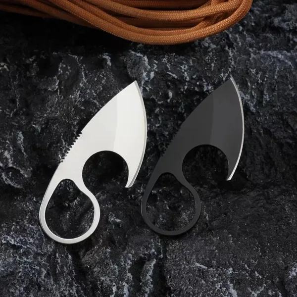 Stainless Steel Fixed Blade Knife with Sheath - Image 3