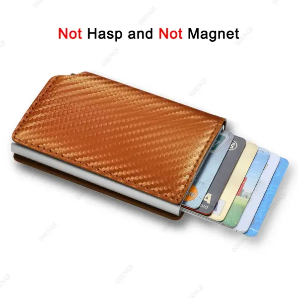 RFID Carbon Fiber Slim Wallet for Men - Image 9