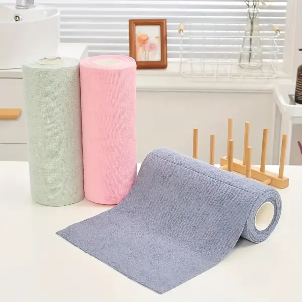 20 Rolls Microfiber Cleaning Cloths for Home - Image 6