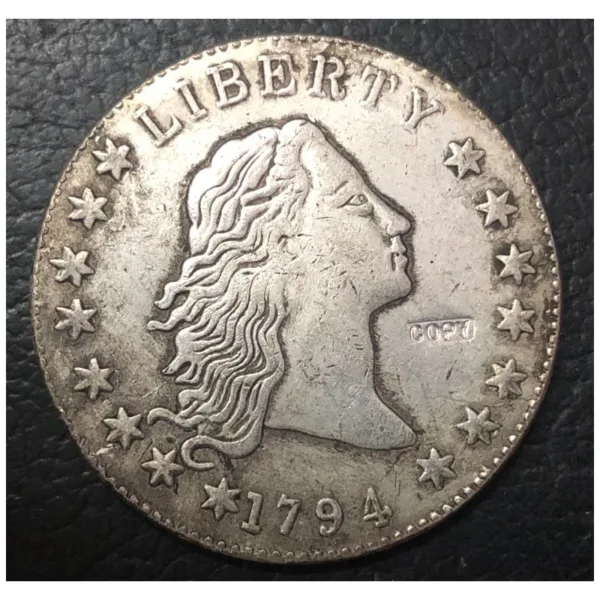 1794 Flowing Hair Silver Dollar Replica - Image 3