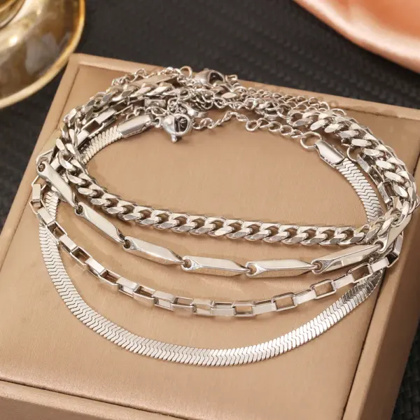 Bohemian Style Stainless Steel Bracelets Set - Image 6