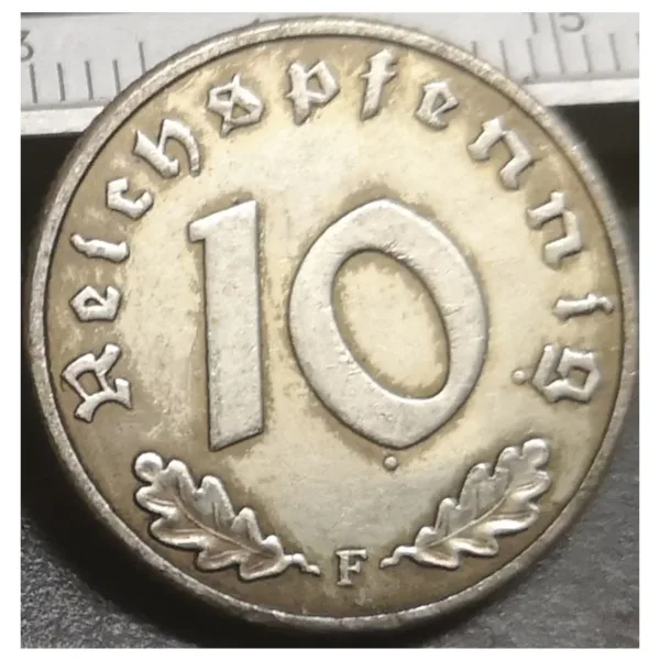 1947 Germany 10 Reichspfennig Replica Coin - Image 2