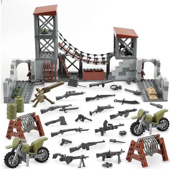 Military Base Building Block Set for Kids - Image 2