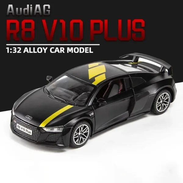 1:32 Audi R8 V10 Plus Diecast Model Car - Image 8