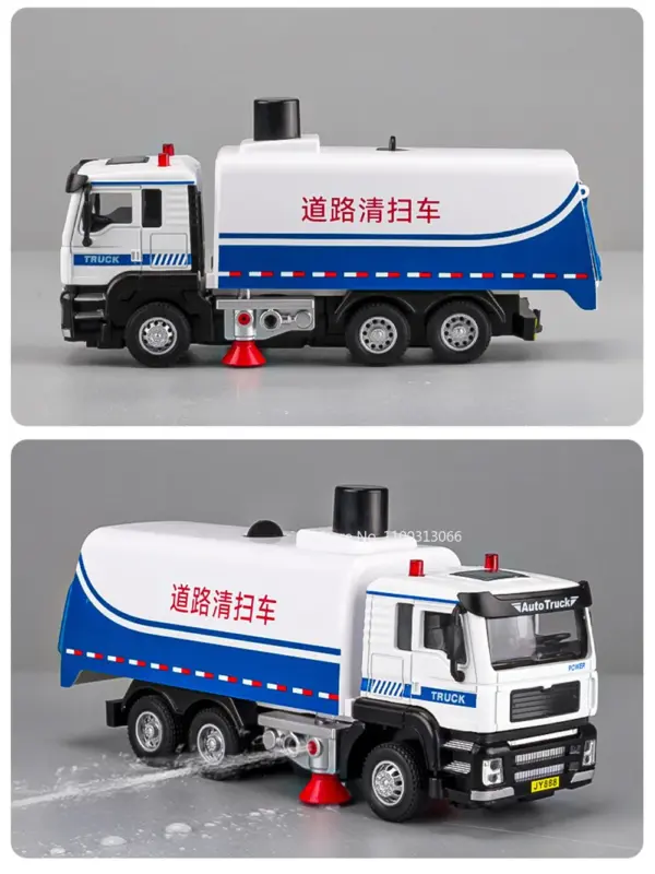 1/50 Scale Road Sweeper Model Toy with Sounds - Image 6