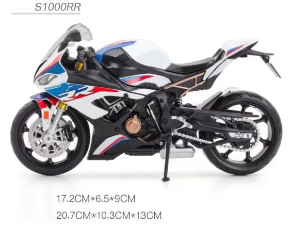 1/12 BMW S1000RR Diecast Motorcycle Model - Image 7