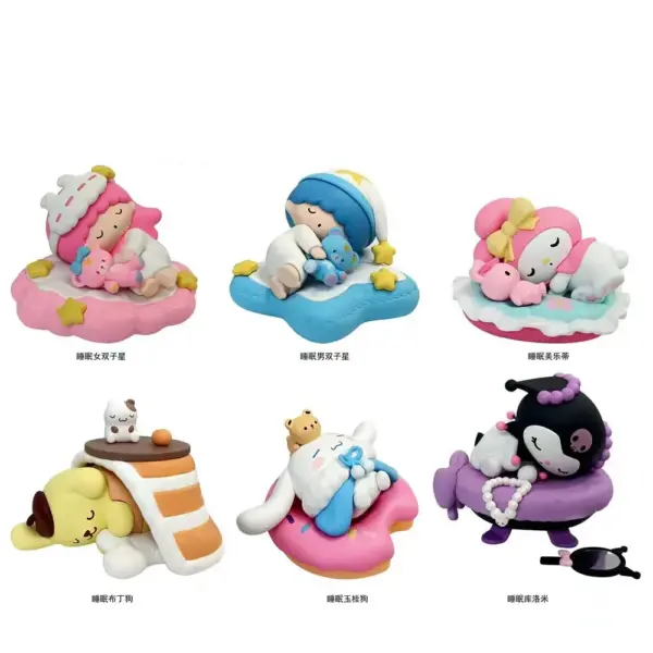 Hello Kitty Kuromi Melody Figure Doll Set - Image 4