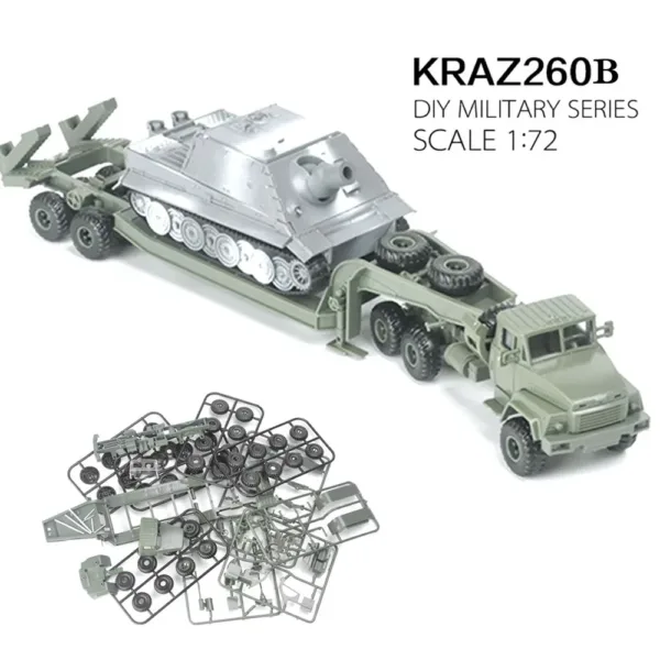 1/72 KRAZ-260B Military Truck Model Kit - Image 5